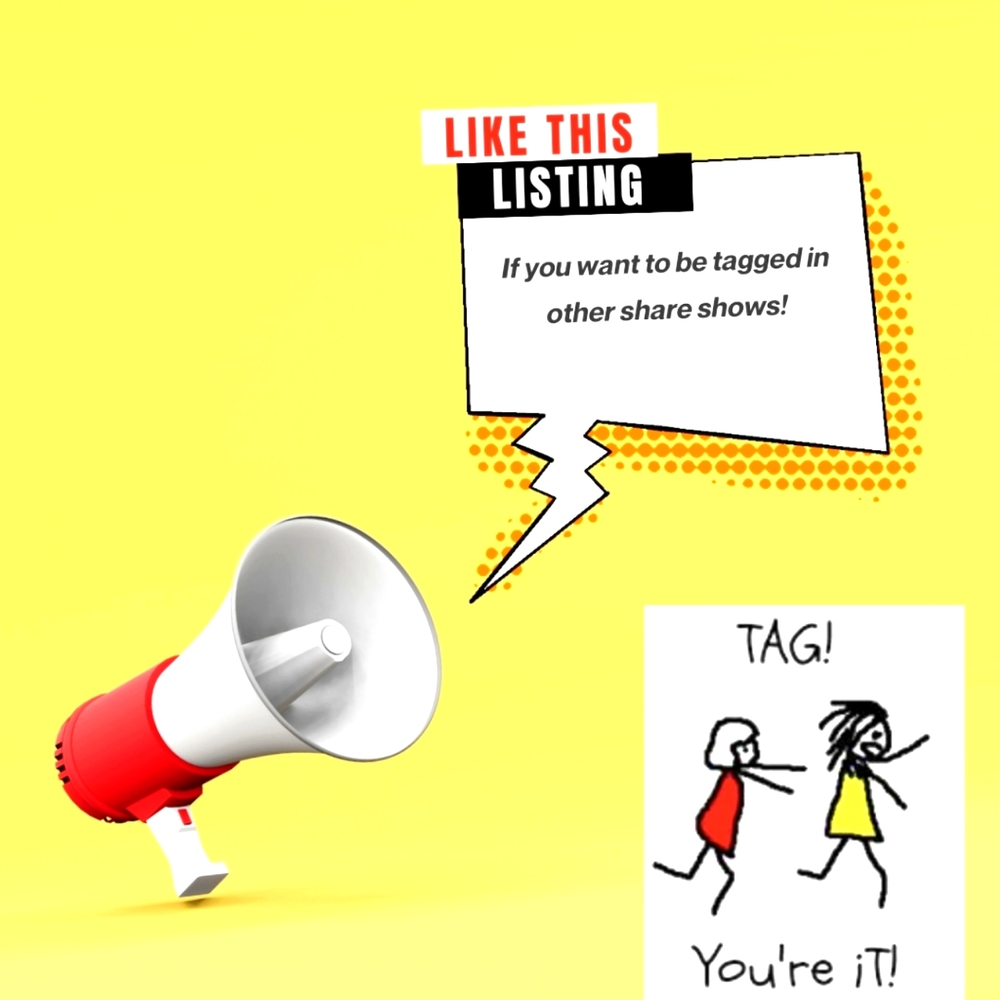 LIKE this listing if you want to be tagged